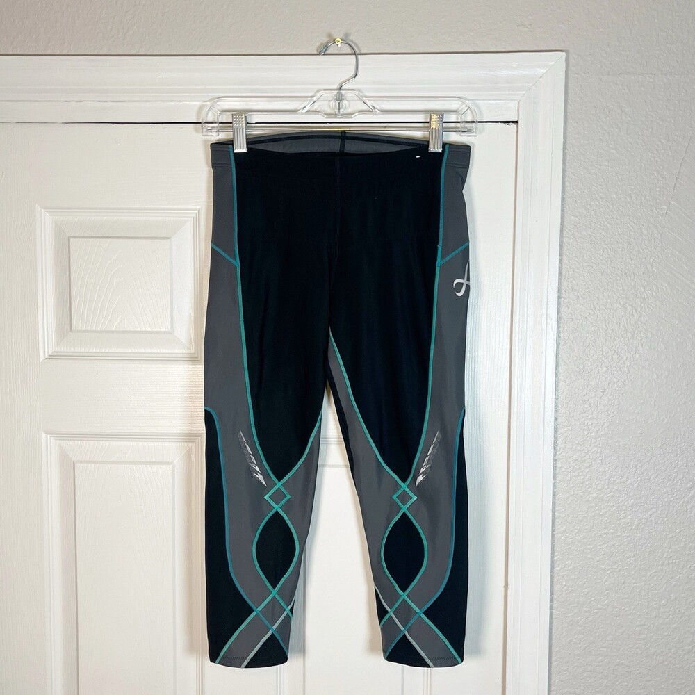 CW-X Stabilyx 3/4 Capri Compression Tights Womens Run Fitness 125876A